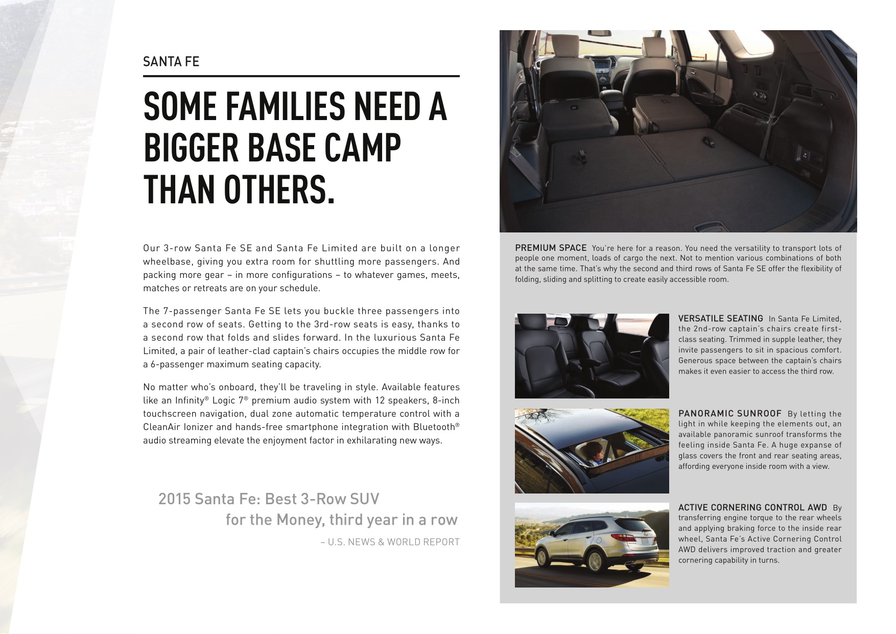 2016 Hyundai SantaFe Brochure Page 5